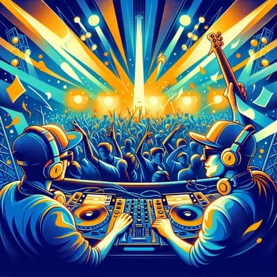 Concert à la biouve "dam io & matt k" bass house-techno