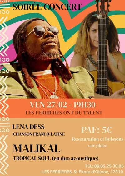 Concert live avec Malikal et Léna Dess
