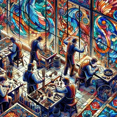 stage de vitrail traditionnel