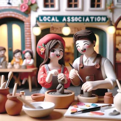Atelier Modelage Spécial Noël au Café Asso de Saint-trojan