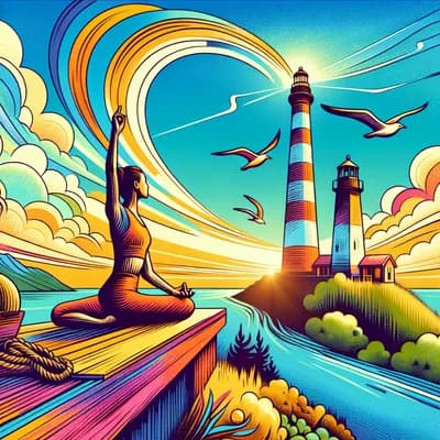 Yoga au phare du chassiron 🩵💡🕯️