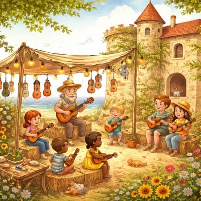 Atelier d'ukulélé au Château d'oléron