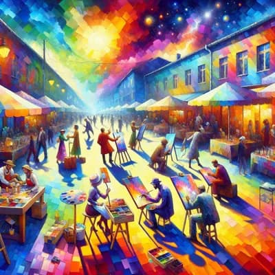 Les Peintres Dans La Rue