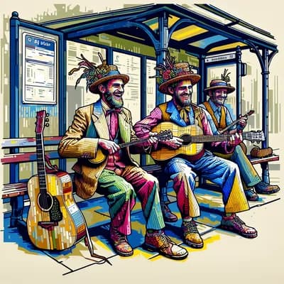 Duo Folk The Marvellous Dudes au Bus-stop