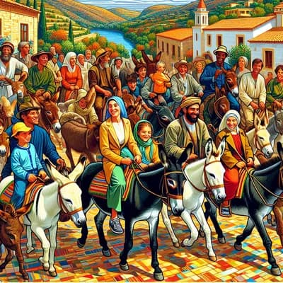 Attention Fermé Aujourd'hui Balades à dos d'âne ou en le menant à pieds (sans réservation)