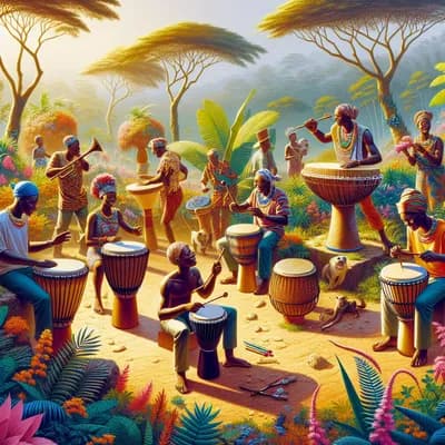 Cours de percussions africaines adultes - Djembé dundun - la Guinaliere par Folikela