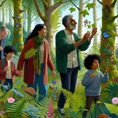 Balade sensorielle en famille đż