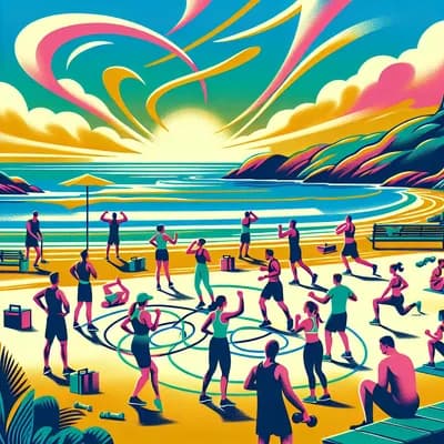 Circuit training / vue sur mer