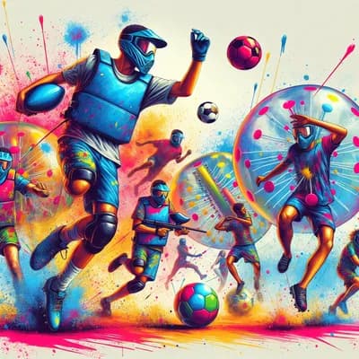 paintball / bubble foot / archery tag