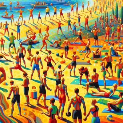 Course & renforcement / sur la plage