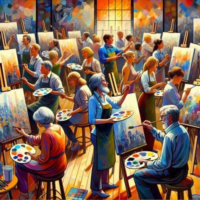 cours de peinture adulte