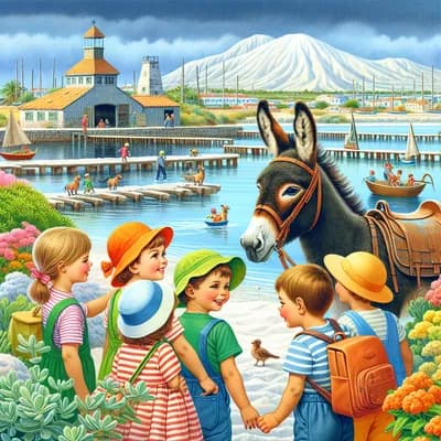 Atelier 4-6 ans au Port des Salines " à dos d'âne"