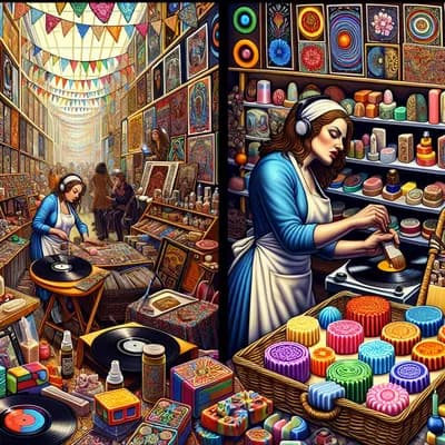 exposition C.cecile et ses vinyles & A Fond les savons