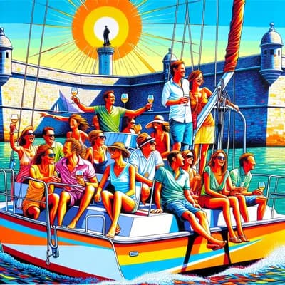 Tour de Fort Boyard en catamaran avec apéritif