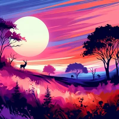 Nature au crépuscule
