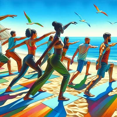 Étirements & mobilité - face à la mer