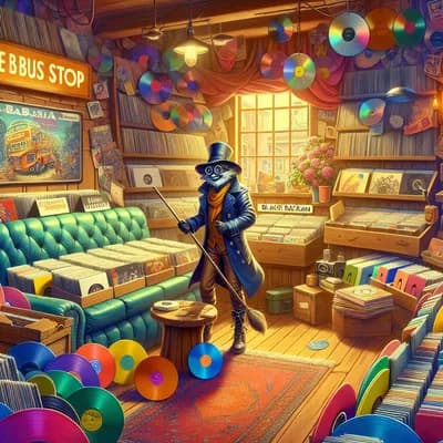 Vinyl Shop - Le Bus Stop - Black Rackam