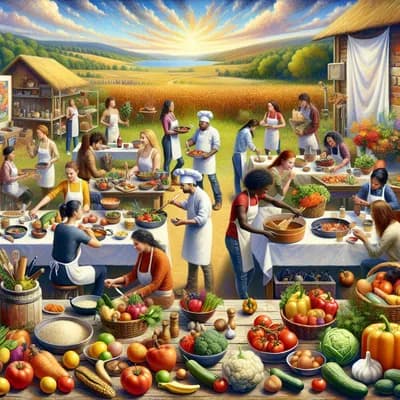 Atelier cuisine à La menouniere avec l association session saveurs