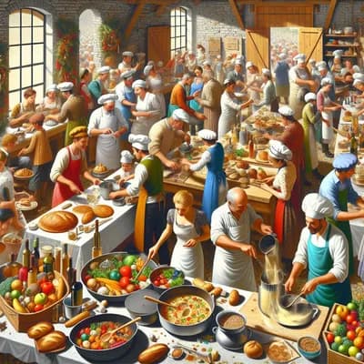 Atelier cuisine à La Menounière avec l association session saveurs