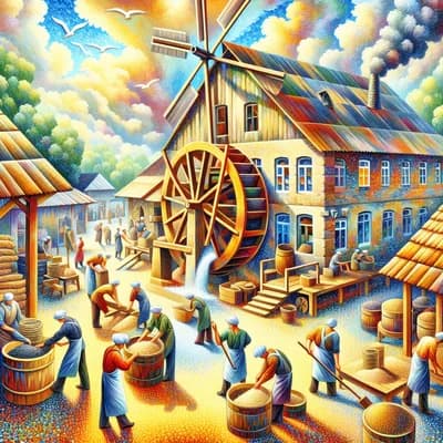 Démonstrations de meunerie au Moulin des Loges