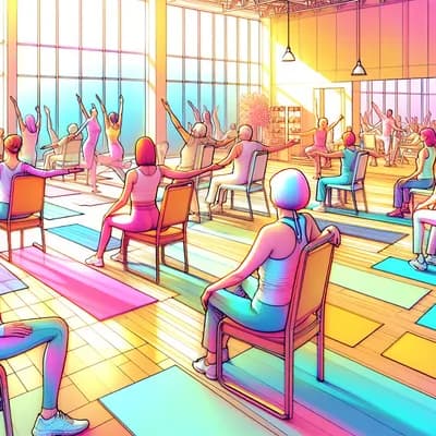 Atelier yoga sur chaise