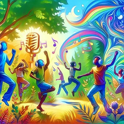 Danse Intuitive et immersive en Nature avec casques audio