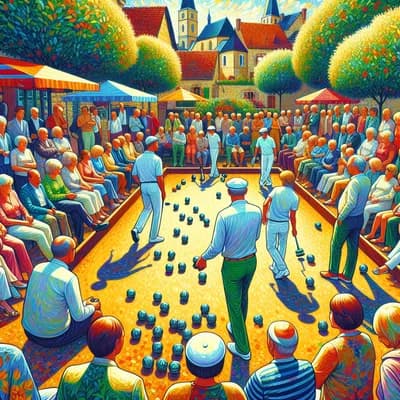 Concours de pétanque à Dolus