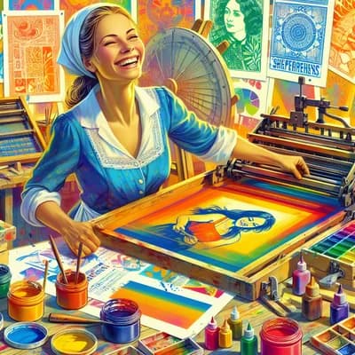 Atelier sérigraphie avec Alice Leblanc Laroche