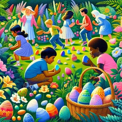 Chasse aux coquilles de Pâques