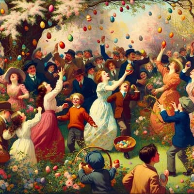 Chasse aux oeufs de Pâques