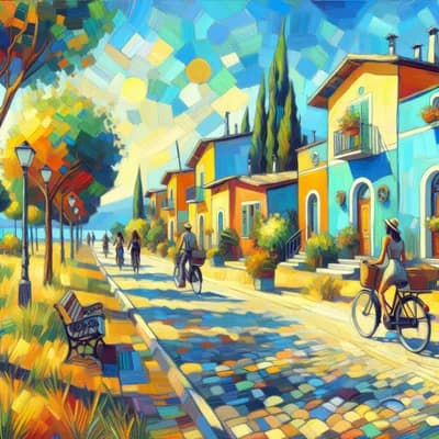 Balade à vélo - Les villas des années 1950 dispersées