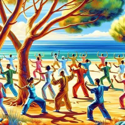 Qi Gong A La Plage Ou Sous Les Pins