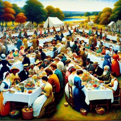 Grand repas champêtre