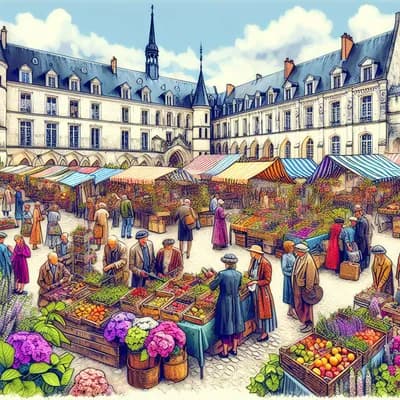 marché de printemps au château de la Vallade - Saint Porchaire