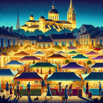 Marché nocturne de Mornac