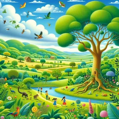 A la découverte des arbres et des petites bêtes dans le paysage rural