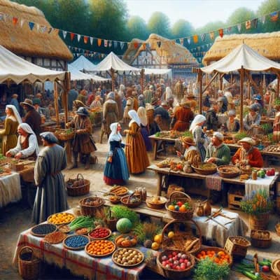 Marché/repas de producteurs à thème médiéval!