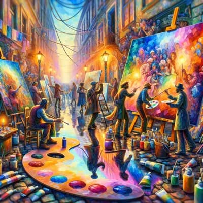 Les peintres dans la rue