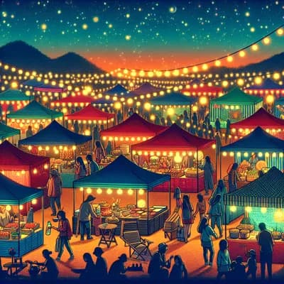 Marché Nocturne Du Camping Ostrea