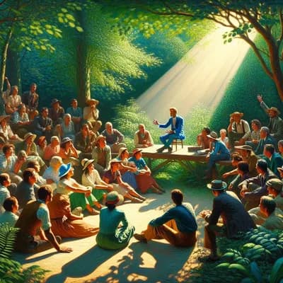 Lecture à haute voix en plein air