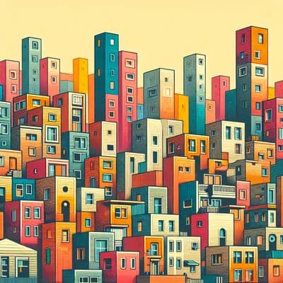 Atelier KAPLA® - Maisons et immeubles 1950