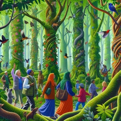 Visite du Bois d'Anga