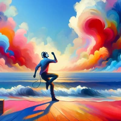 (i)ode Dance 🌊danse Libre au casque face à l'océan !