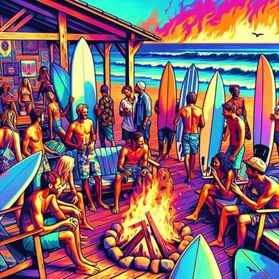 Surf'ink Il au shapers club house à marennes