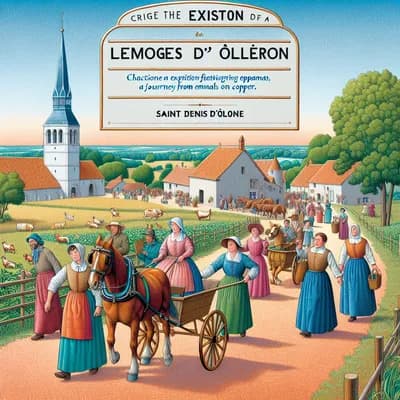 Exposition d'émaux sur cuivre "de Limoges à Oléron" Foyer Rural de Saint Denis d'oléron