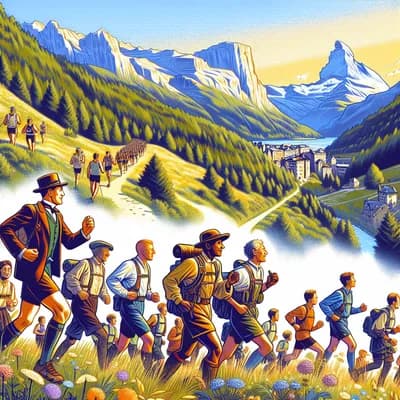 Passage du trail sur les traces des ducs de Savoie (TDS)