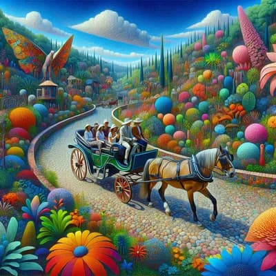 Balade en Calèche et visite du jardin botanique Melifera