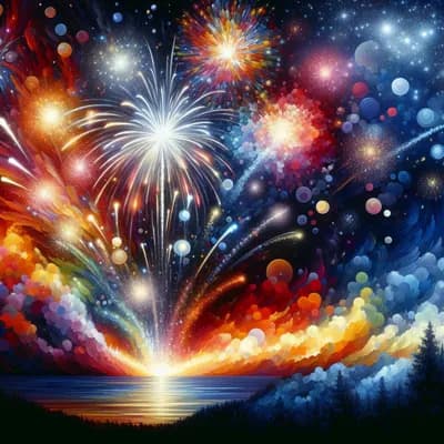 Spectacle pyrotechnique