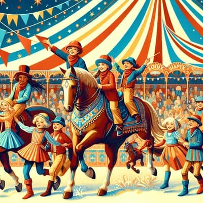 Vos enfants acteurs et créateurs du spectacle équestre au Chapiteau de Loix