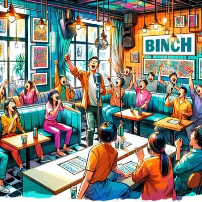 Karaoké au Binch Café